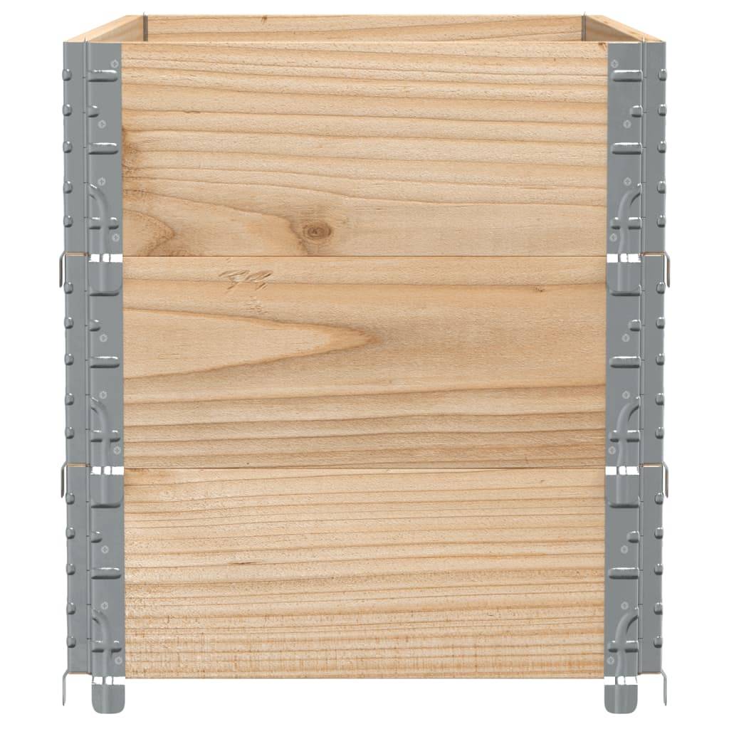 Jardinière bois de pin naturel 100 x 50 x 60.5 cm - PANGIVO - Image 4