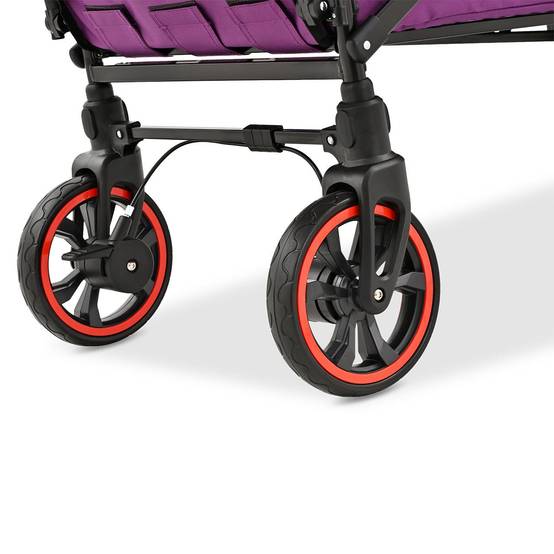 Chariot pliable confort FX-CT850 FUXLIFE avec toit UV et roues à suspension - Image 8