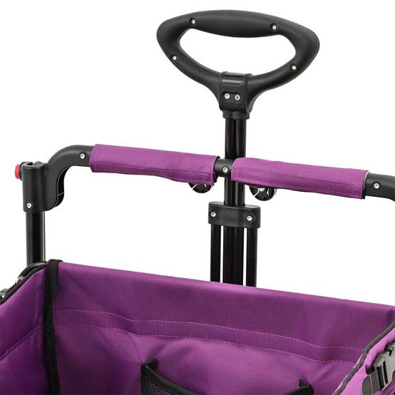 Chariot pliable confort FX-CT850 FUXLIFE avec toit UV et roues à suspension - Image 9
