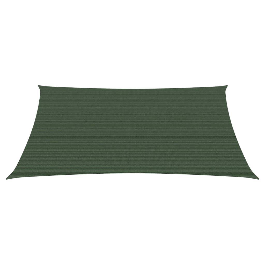 Helloshop26 - Voile toile d'ombrage parasol 160 g/m² PEHD 3/4 x 3 m vert foncé - Imagen 1