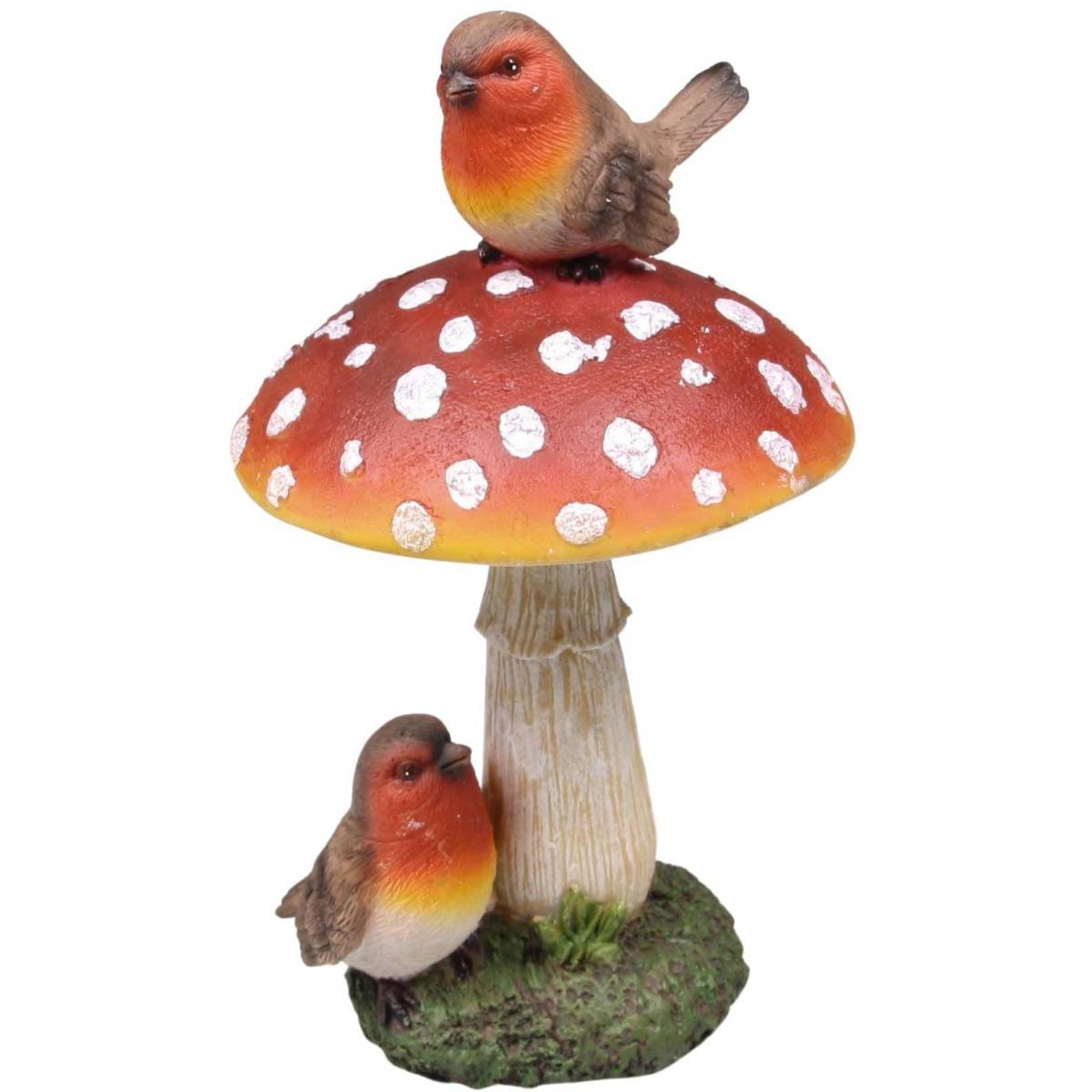Farmwood Animals - Champignon avec oiseaux en résine 8 x 16 cm Farmwood Animals - Imagen 1