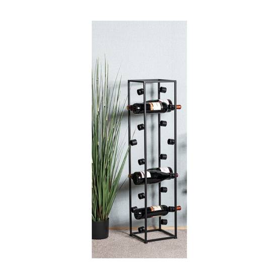 Range-bouteilles en acier plastifié noir 60 compartiments | Castorama Range-bouteilles en acier plastifié noir 60 compartiments | Castorama