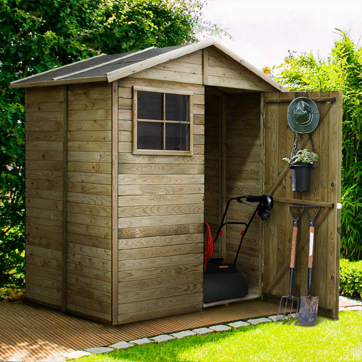 Abri de jardin en bois Léa 2,32 m² - Cémonjardin - Imagen 1