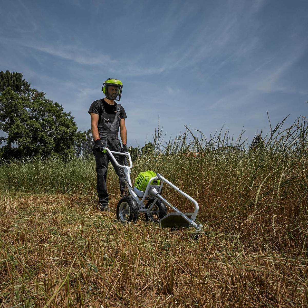 Débroussailleuse thermique 52cm³ à roues Lame Ø 255 mm Autonomie 1h30 VITO - Imagen 5
