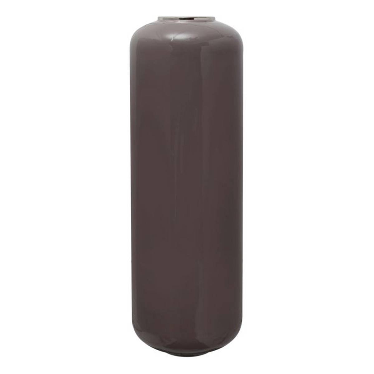 Paris Prix - Vase Rond Design "Touna" 91cm Gris & Argent - Image 1