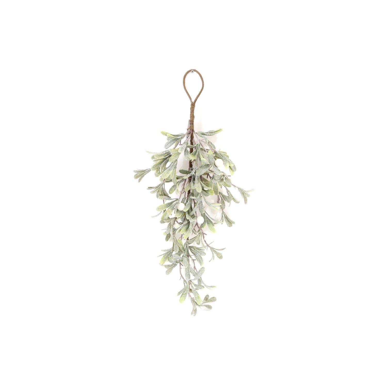 Sans Marque - Guirlande de Noël effet branches Mistletoe - L. 60 cm - Vert - Heart of the home