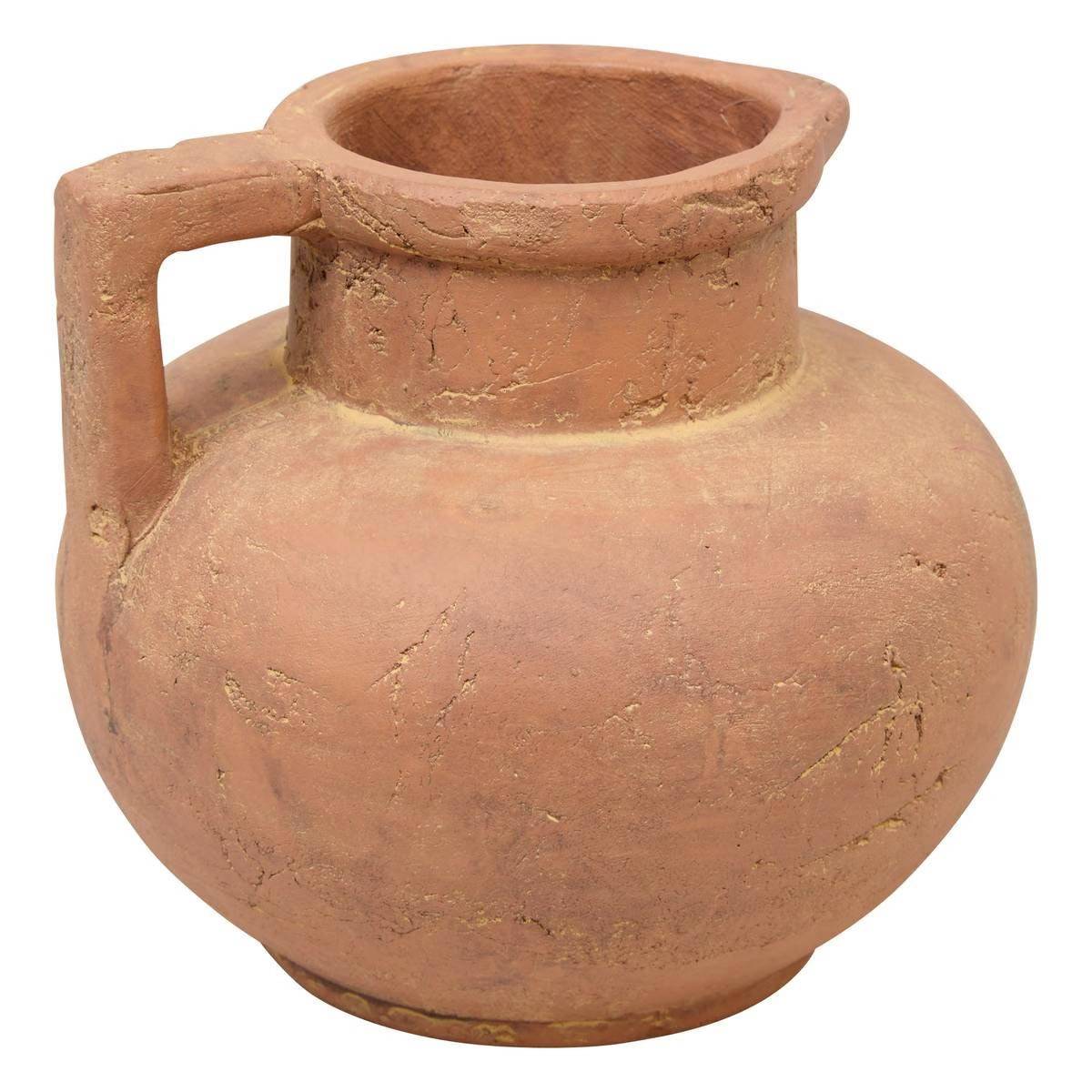 Atmosphera - Vase Cruche en Terre Cuite "Romia" 18cm Terracotta - Image 1