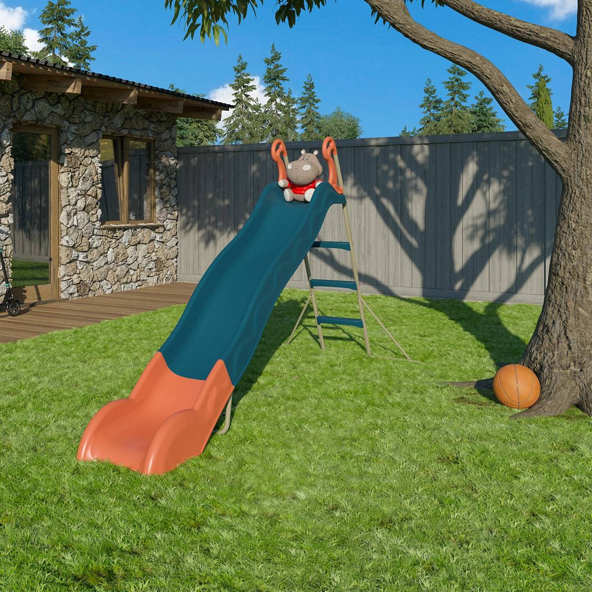 Trigano Jardin - Toboggan Linou bleu 2,63 m 3 12 ans Trigano - Image 4