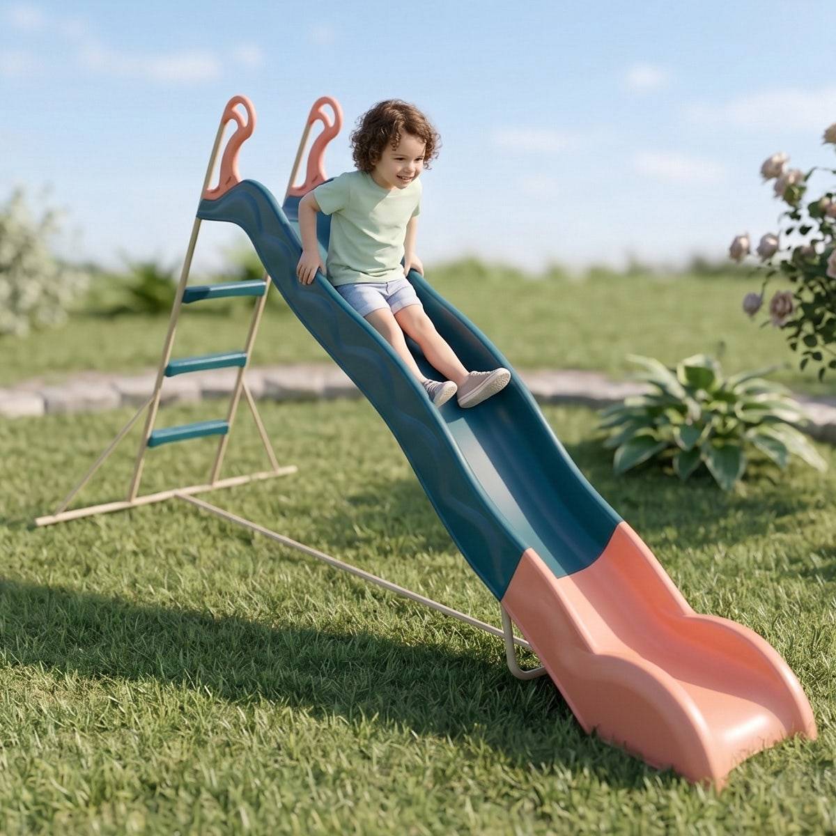 Trigano Jardin - Toboggan Linou bleu 2,63 m 3 12 ans Trigano - Image 2