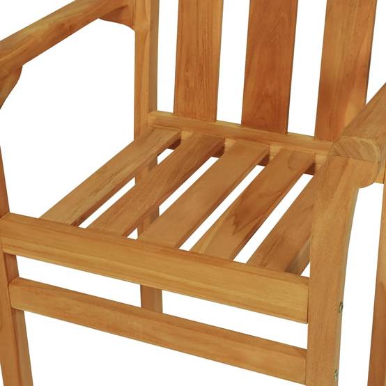 Helloshop26 - Salon de jardin meuble d'extérieur ensemble de mobilier 9 pièces bois de teck massif - Imagen 7