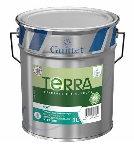 Peinture Terra Mat GUITTET Blanc 3L - 26918