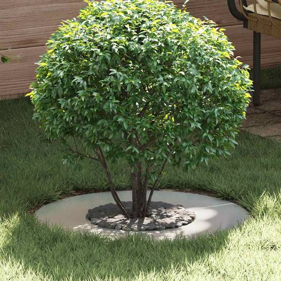 PANGIVO - Adapté pour anneau d'arbre plat Acier galvanisé Argent 60 x 60 cm - PANGIVO - Image 1