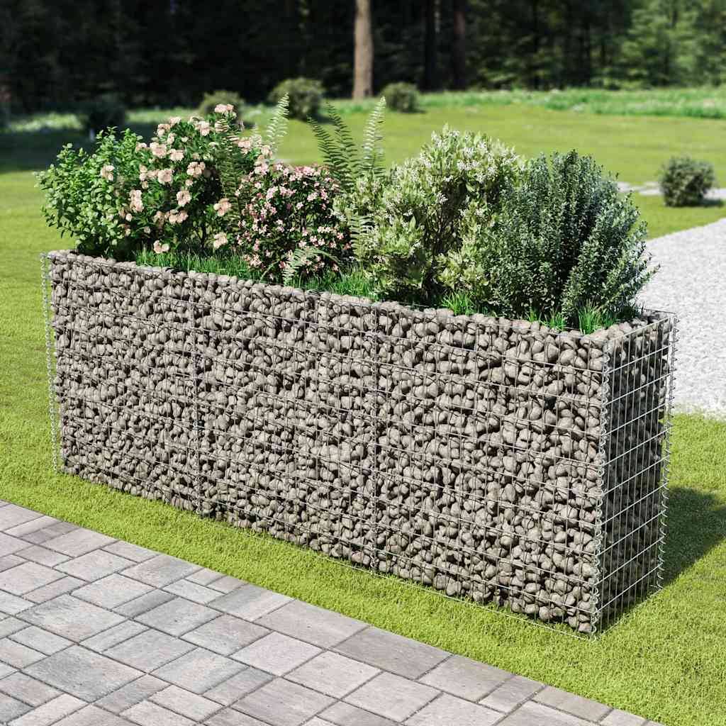 Vidaxl - Lit surélevé à gabion Acier galvanisé 270x50x100 cm vidaXL 143562 - Image 1