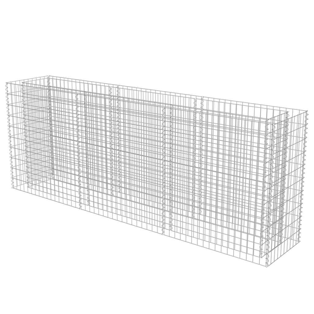 Vidaxl - Lit surélevé à gabion Acier galvanisé 270x50x100 cm vidaXL 143562 - Image 8