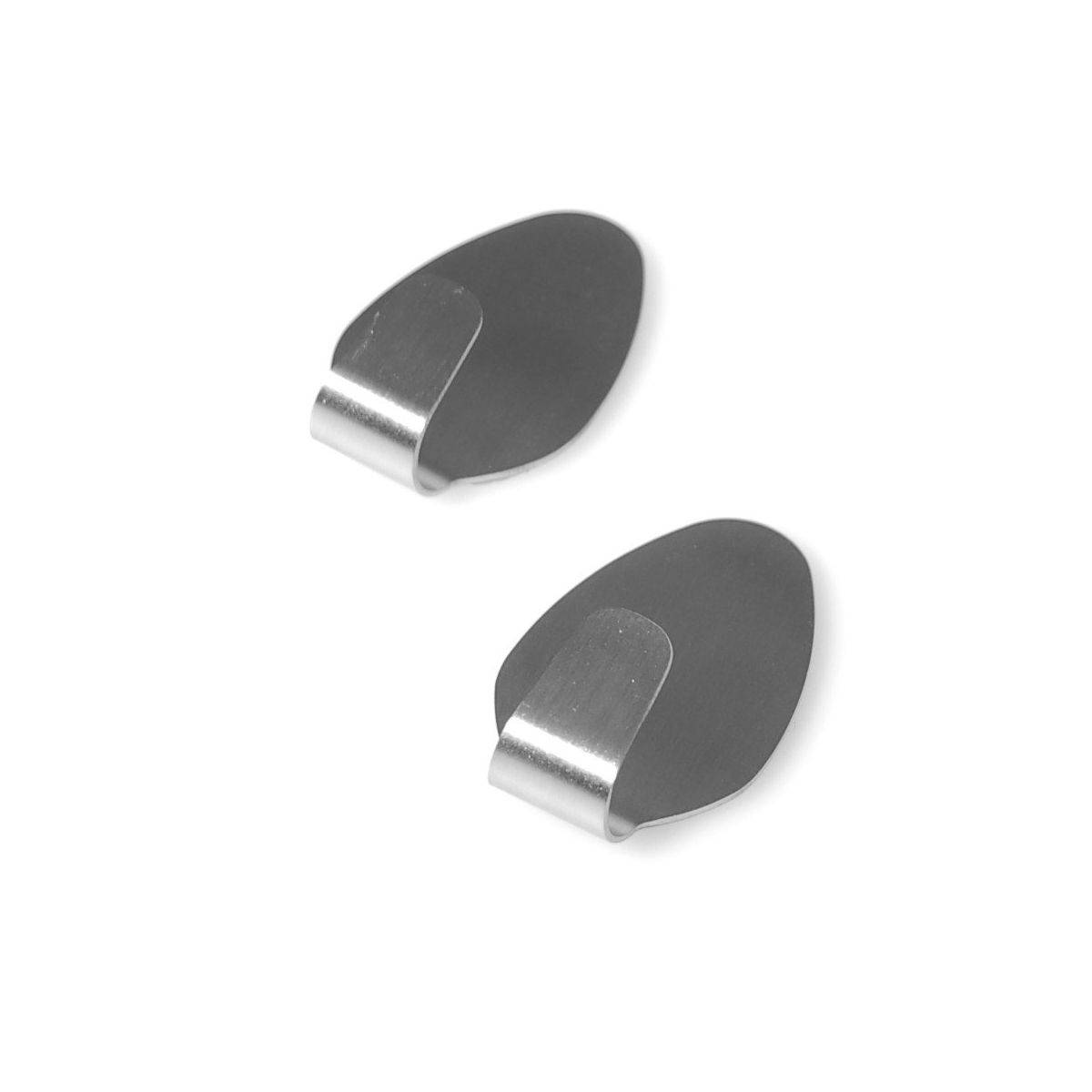 Lot de 2 crochets muraux adhésifs en inox Fackelmann Tecno - Image 2