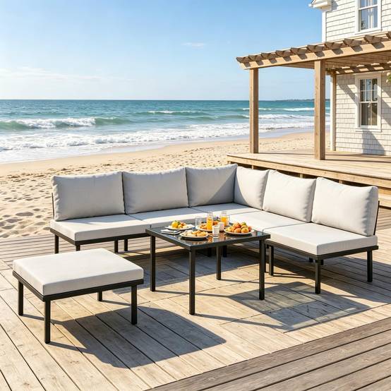 Canapé modulable 6 pièces – personnalisable, imperméable, résiste au soleil - Image 6