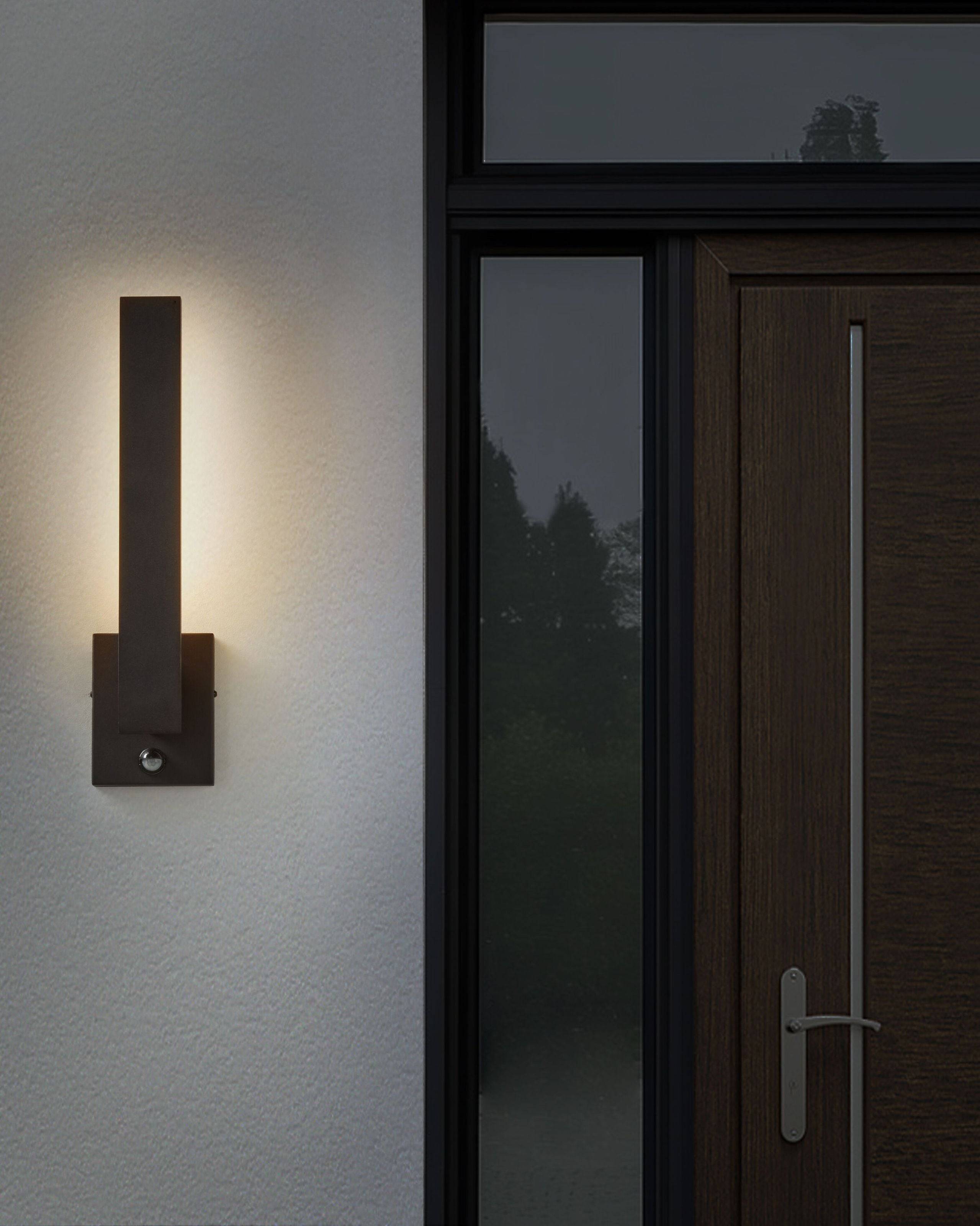 Beliani - Lampe murale pour l'extérieur Métal Noir TUMMEL - Beliani - Imagen 1