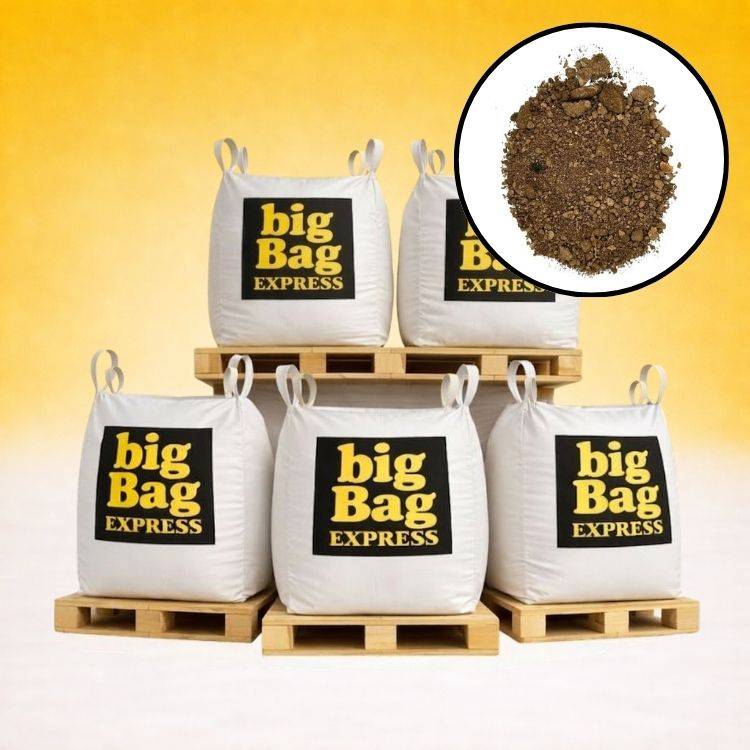 PACK 5 X BIG BAG de 1m³ (+/- 7T) Terre Criblée Amendée Compostée à 5% - Livraison PREMIUM - Image 1