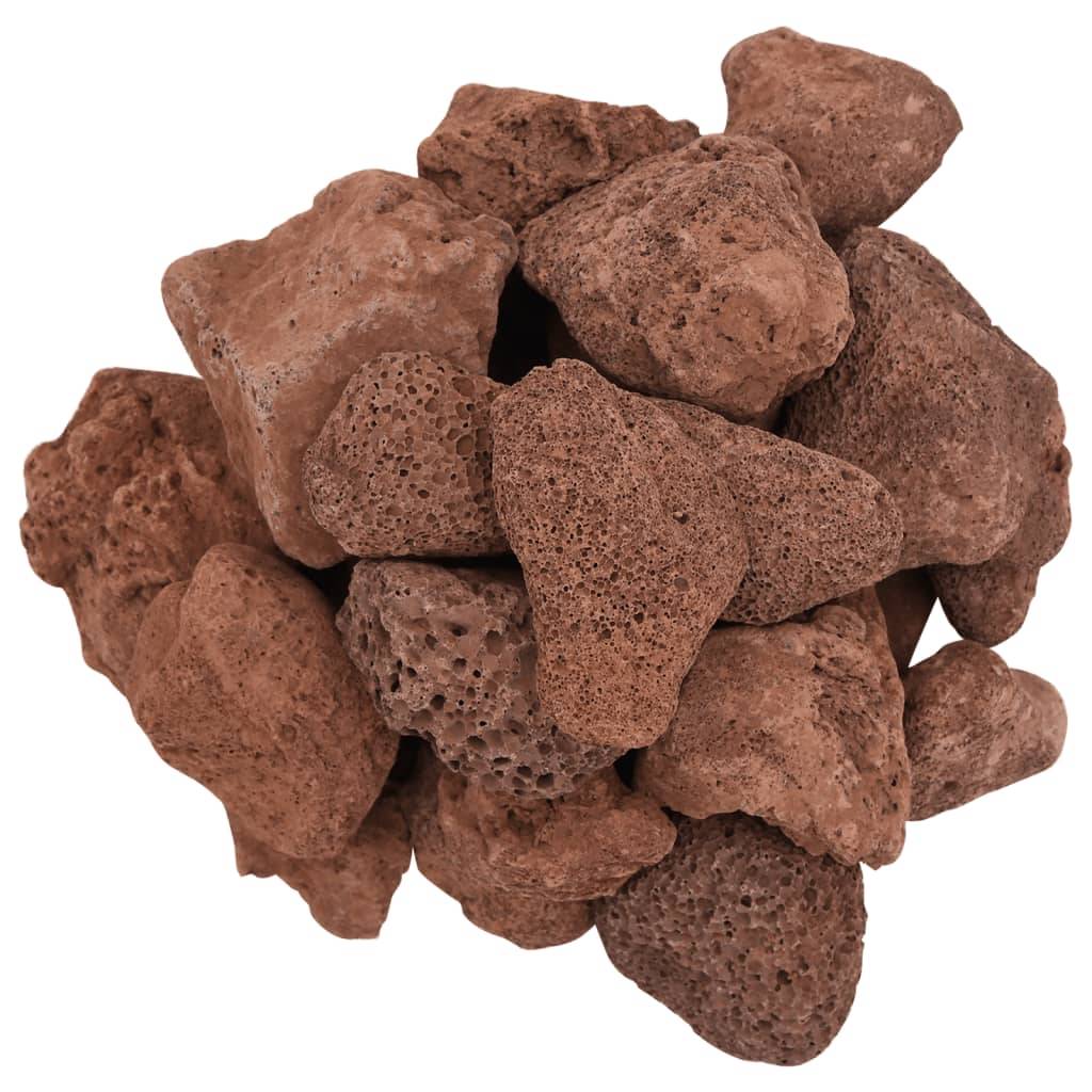 Pierres de Lave pour Aquascaping et Paillage Décoratif 10 kg Rouge 5-8 cm - ComfortXL Outdoor Living - Image 4