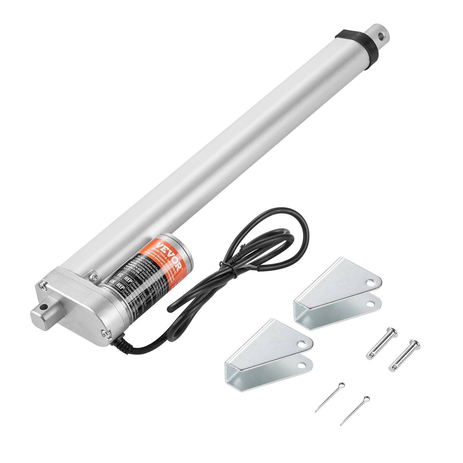 Vevor - VEVOR Actionneur linéaire 12V 300mm 1500N 5mm/s, IP54, pour meubles, automatisation, équipements mécaniques. - Image 1