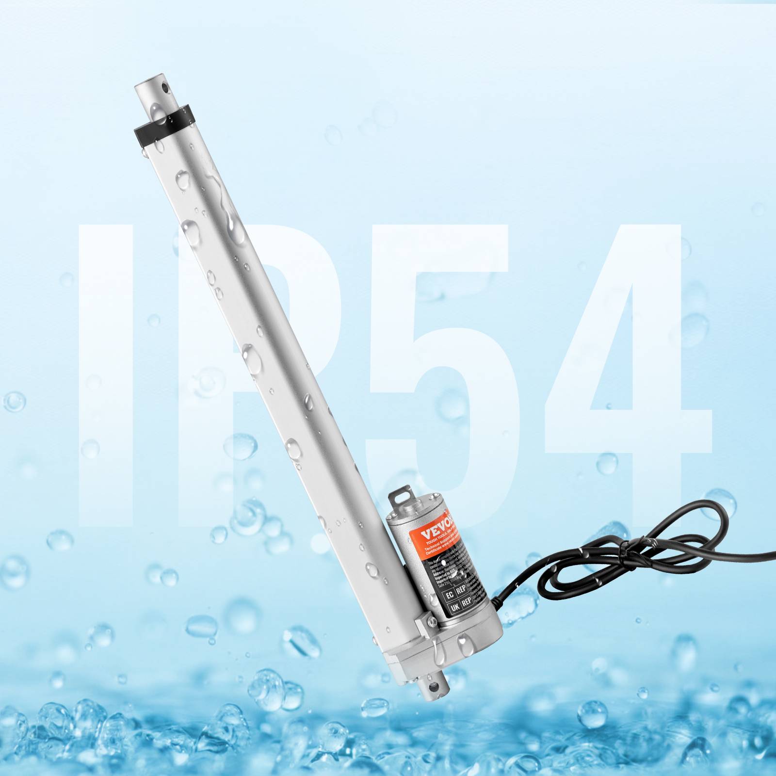 Vevor - VEVOR Actionneur linéaire 12V 300mm 1500N 5mm/s, IP54, pour meubles, automatisation, équipements mécaniques. - Image 8