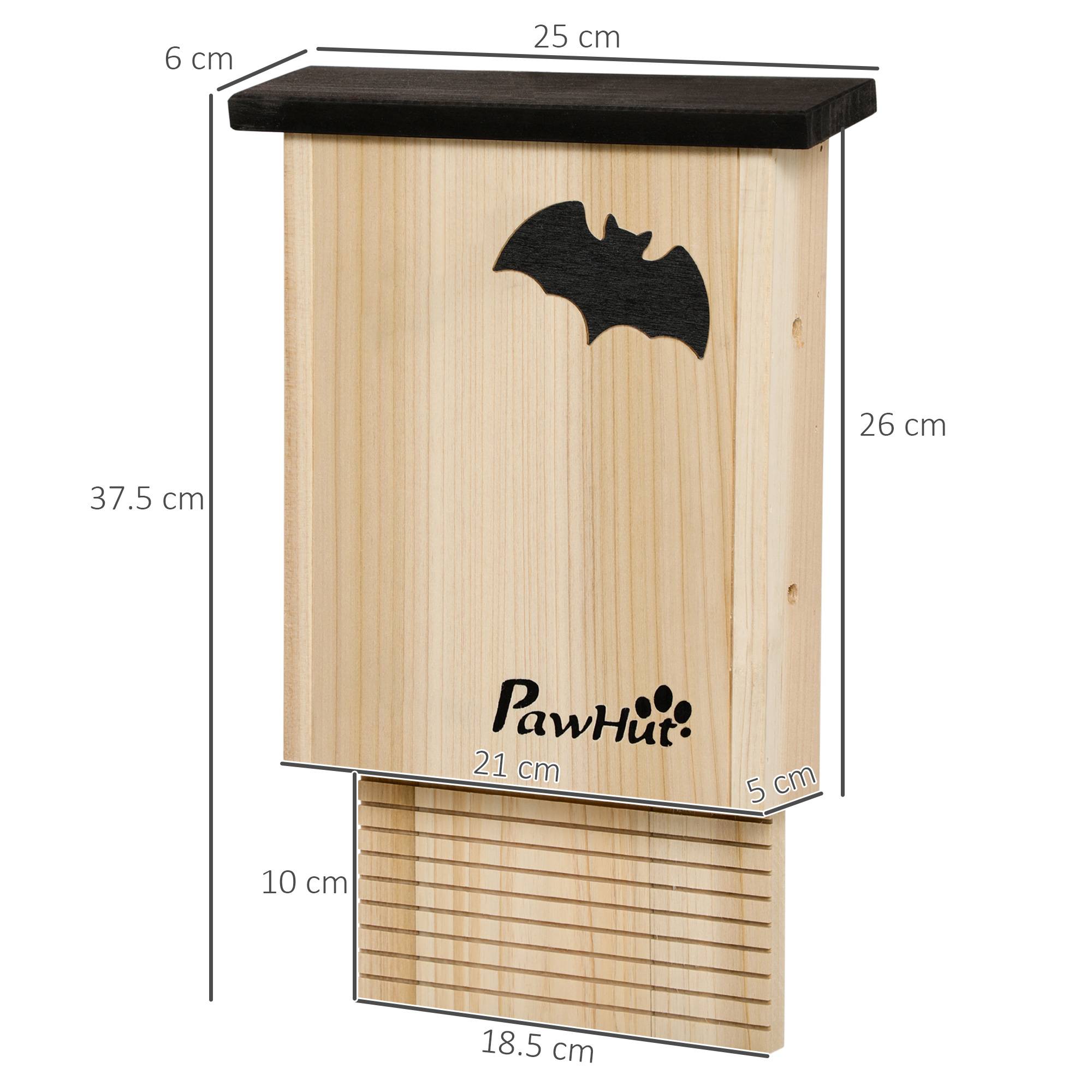 Lot de 3 grands nichoirs chauve-souris bois sapin extérieur résistant intempéries 25x37cm - ComfortXL Outdoor Living - Image 5