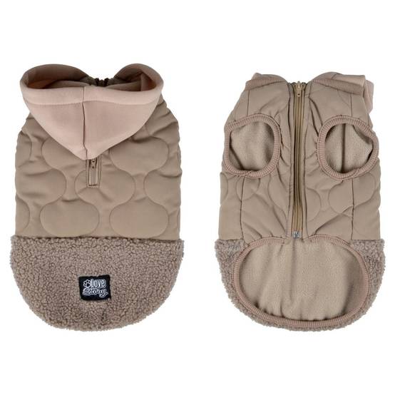 Love Story - Manteau Matelassé Pour Chien "Teddy" 40cm Beige - Image 1