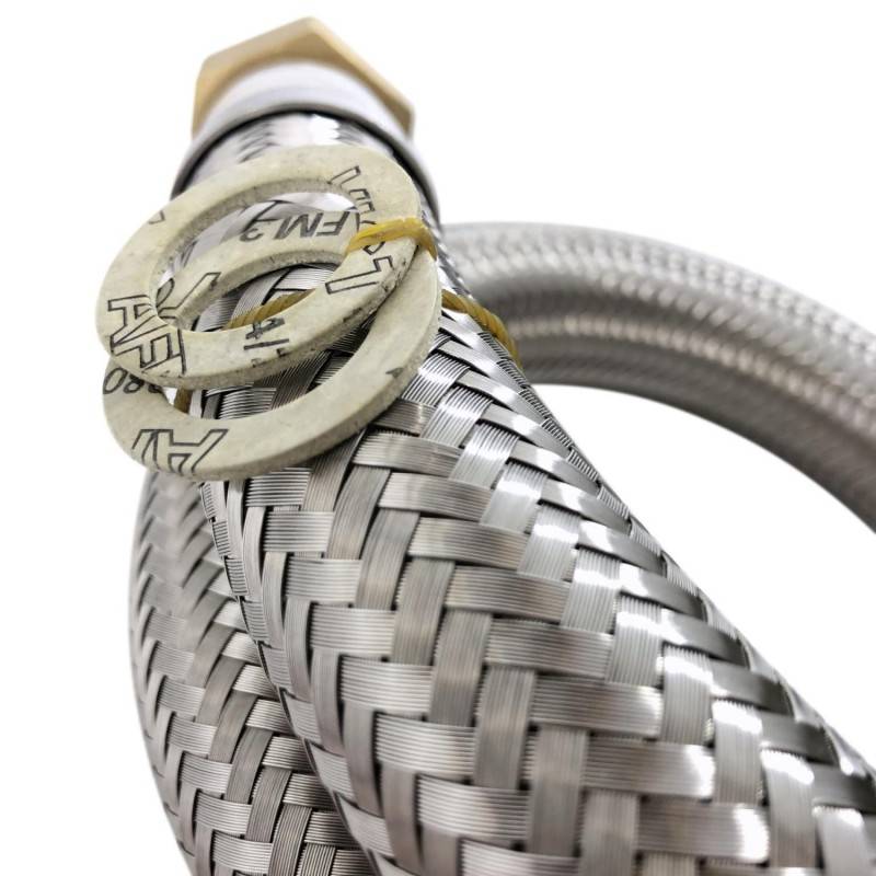 Flexible droit Ø24mm raccordements Mâle - Femelle 1'' Longueur 50cm - Image 2