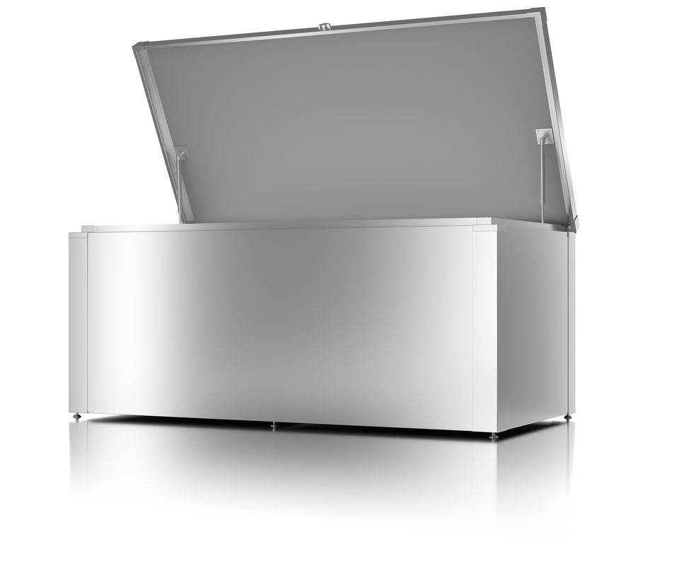Guardi - Coffre de rangement polyvalent - taille M - Argent métallisé - 159x76,5x68,2 - acier Guardi - Imagen 2