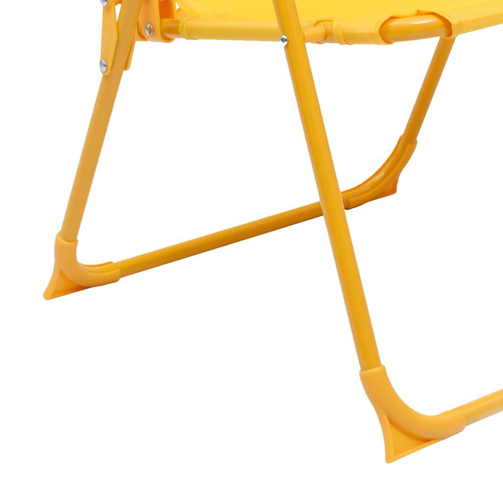 Vidaxl - Ensemble de bistro avec parasol pour enfants 3 pcs Jaune vidaXL 48100 - Imagen 5