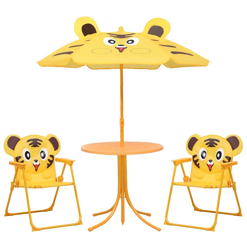 Vidaxl - Ensemble de bistro avec parasol pour enfants 3 pcs Jaune vidaXL 48100 - Imagen 1