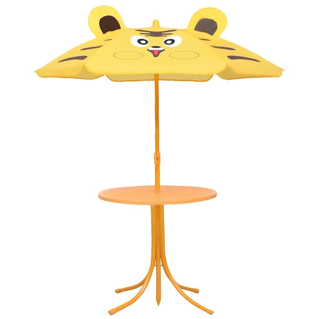 Vidaxl - Ensemble de bistro avec parasol pour enfants 3 pcs Jaune vidaXL 48100 - Imagen 2