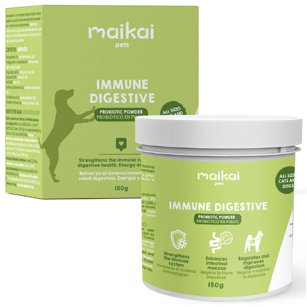 Probiotique Naturel pour Chien et Chat - Aide avec le Diarrhée et Renforce le Système Immunitaire - MAIKAI - Image 1