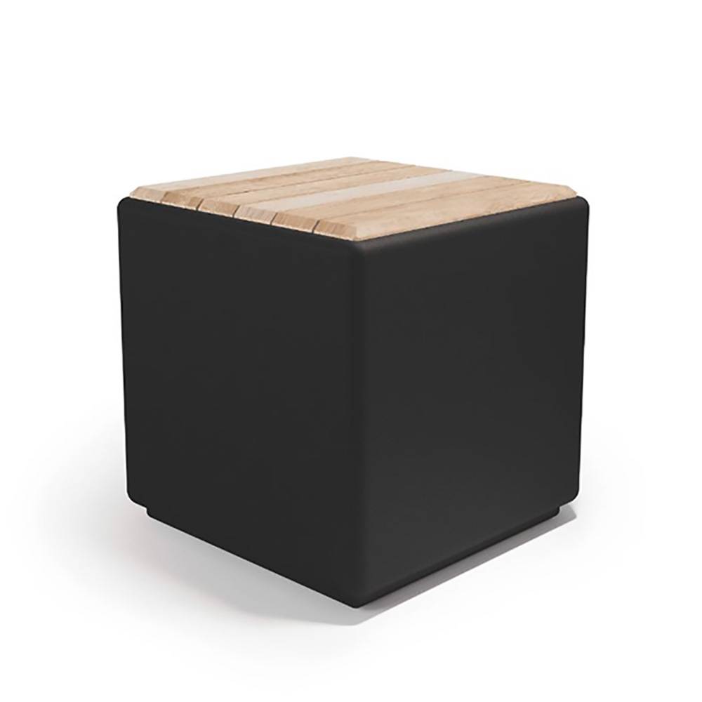 Pouf coffre cubus wood - Imagen 1