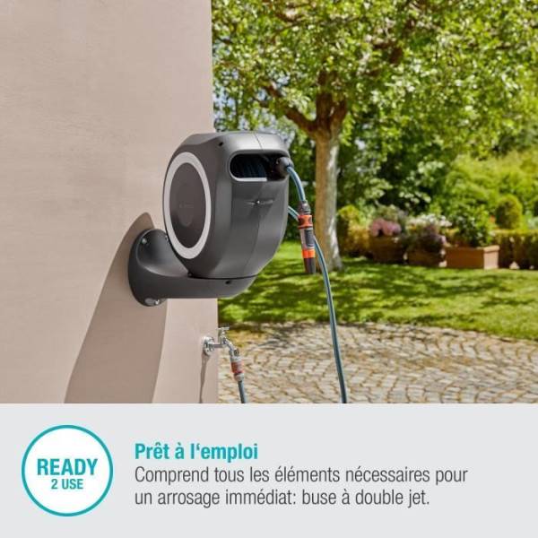Gardena - Dévidoir automatique mural RollUp M 20 m Gardena - Imagen 6