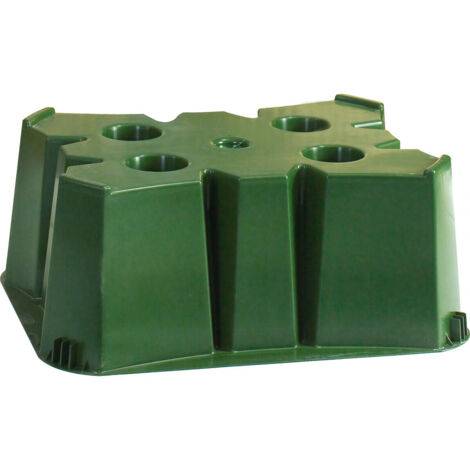 Belli - Base para depósito de agua de plástico verde 60 x 60 x 30 cm - BELLI