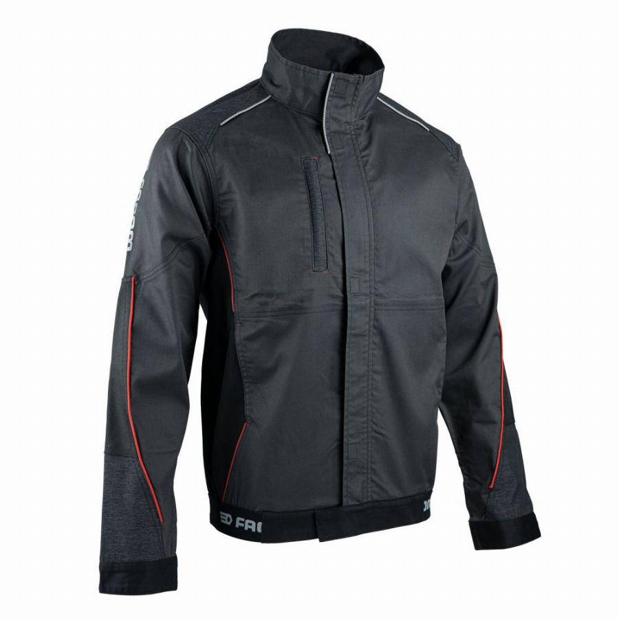 Facom - Veste de travail stretch FACOM Flexi Noir/Gris/Rouge Taille XXL - FXWW2000E-XXL - Imagen 1