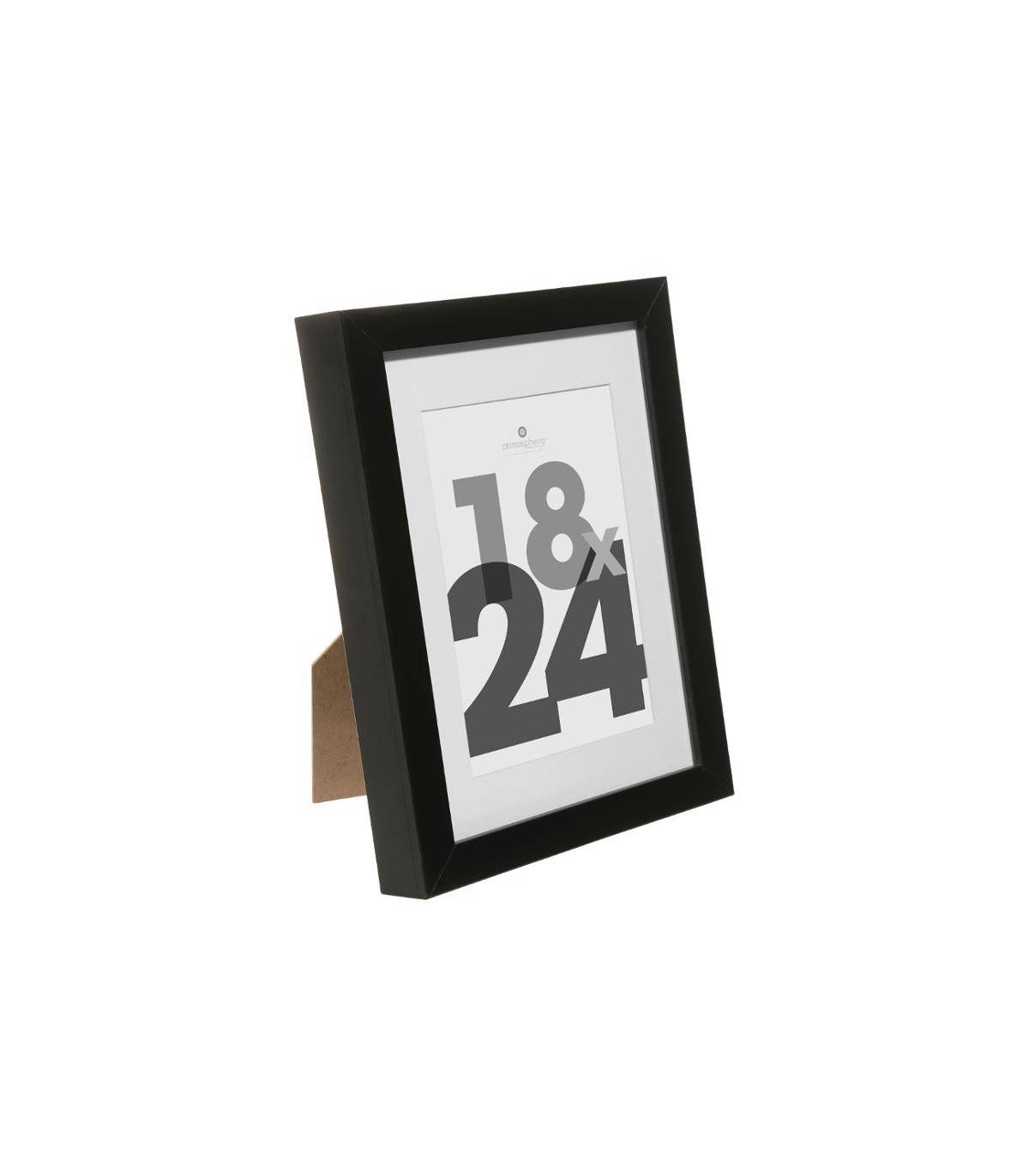 Cadre photo en Bois Noir pour Photo 18 x 24 cm - Imagen 2