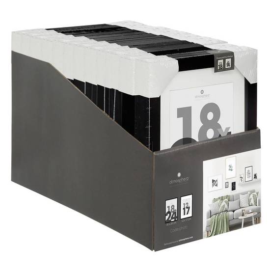 Atmosphera - Cadre photo bois "Eva" noir 18x24cm - Atmosphera Créateur d'intérieur - Image 5