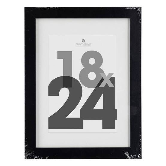 Atmosphera - Cadre photo bois "Eva" noir 18x24cm - Atmosphera Créateur d'intérieur - Image 2