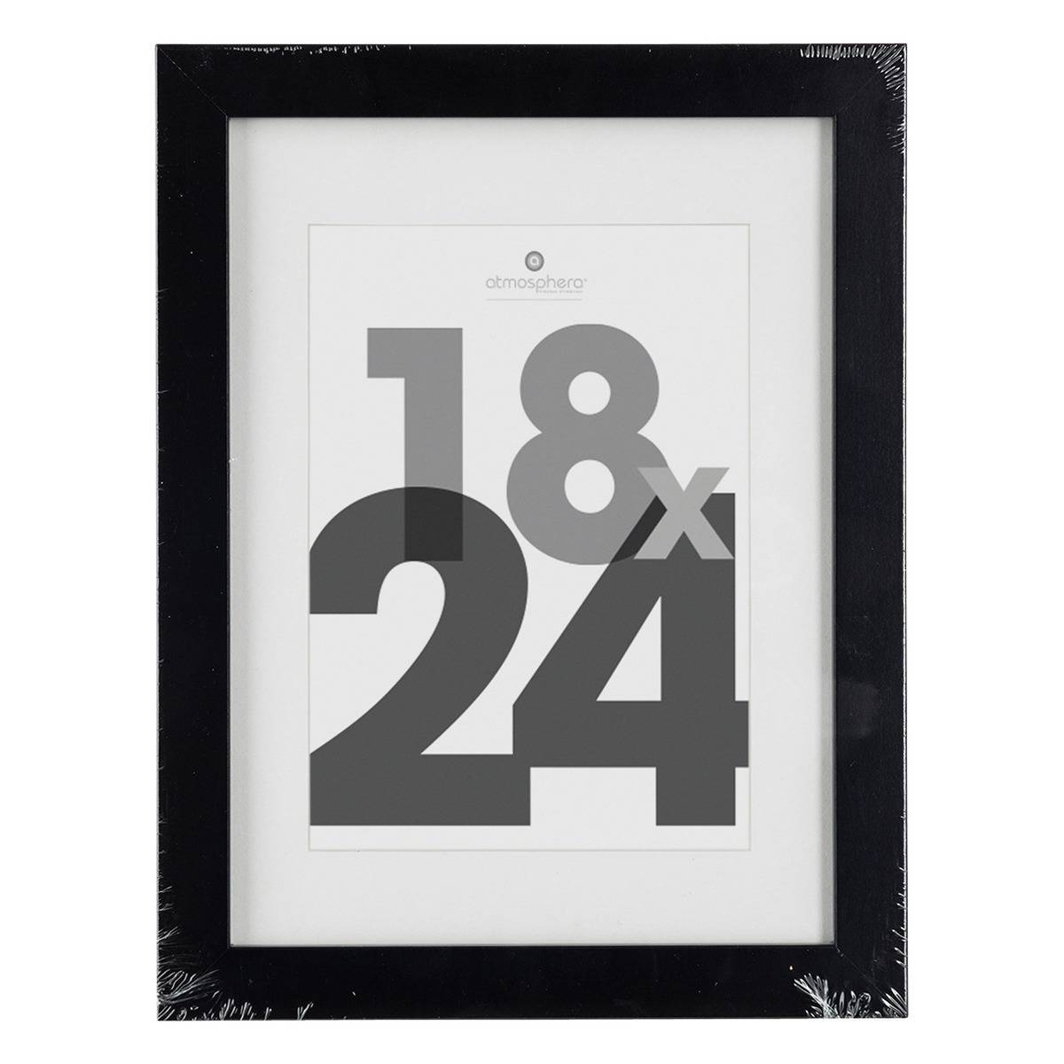 Atmosphera - Cadre photo bois "Eva" noir 18x24cm - Atmosphera Créateur d'intérieur - Imagen 2