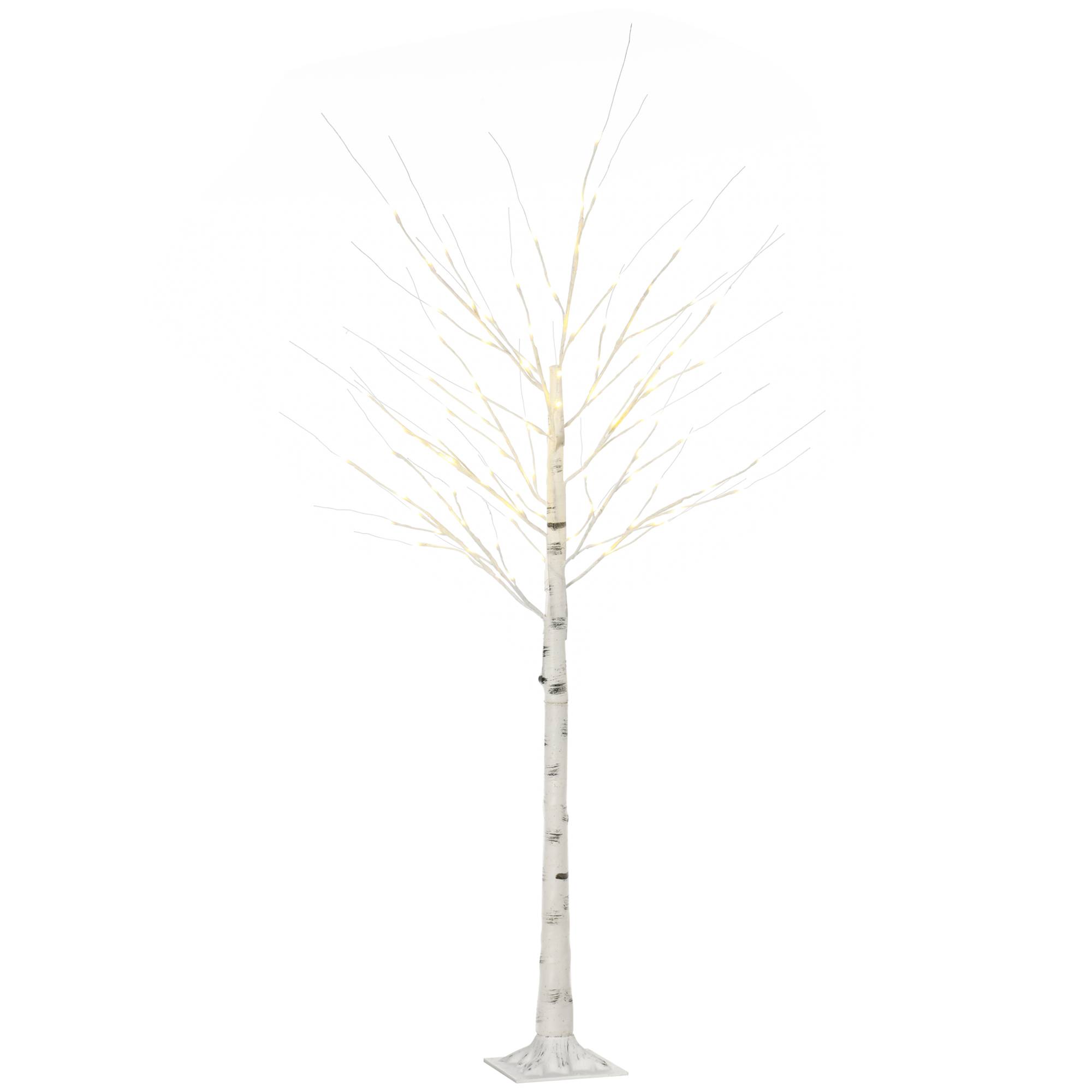 Arbre lumineux LED, blanc chaud, 96 LEDs, 180cm, intérieur, blanc - Image 2