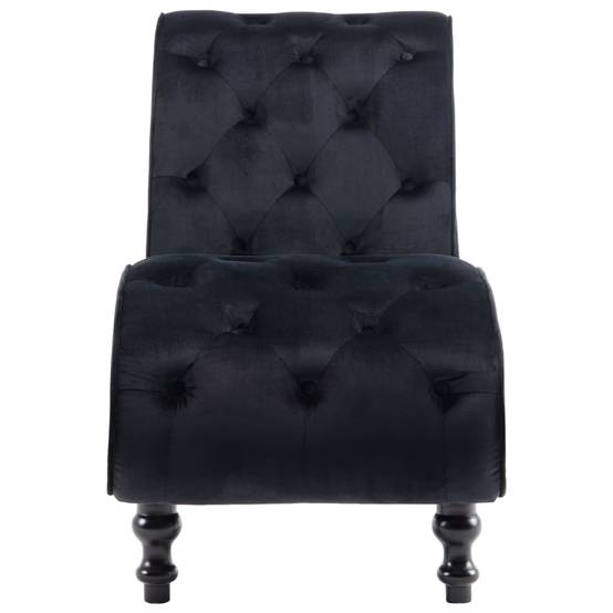 Chaise longue | Transat | Bain de soleil Noir Velours - Image 3