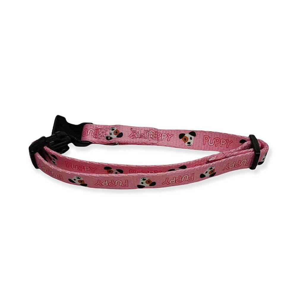 animallparadise - Collier PUPPY MASCOTTE rose 13 mm, 25 à 39 cm pour chiots - Imagen 1