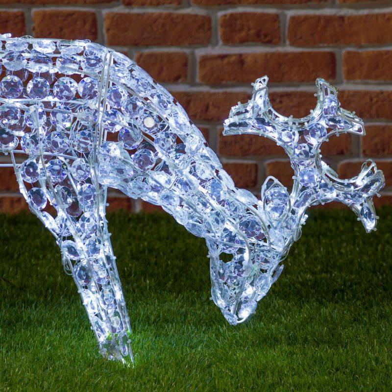 Lotti - Renne lumineux qui broute 3D H50CM 200 LED blanc froid fixe extérieur professionnel Lotti - Imagen 10