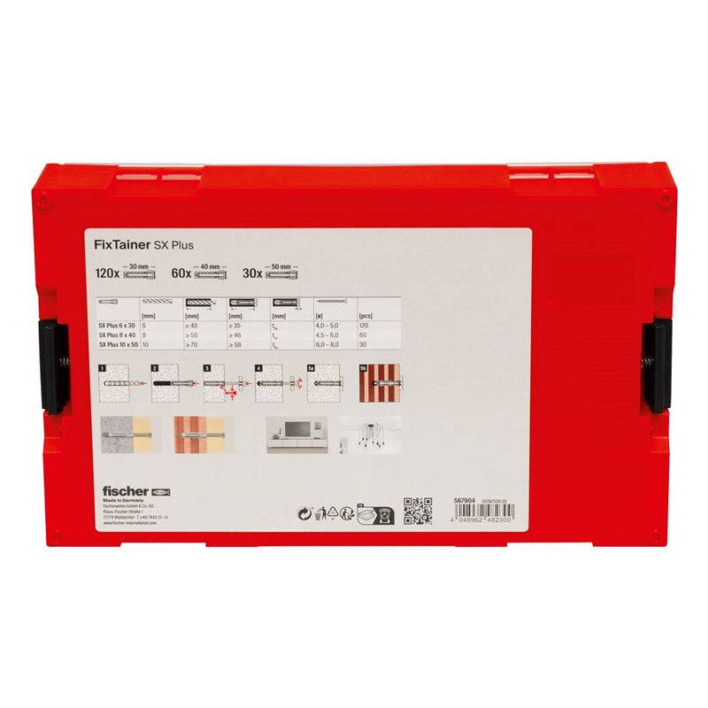 Fischer - Coffret FixTainer chevilles SX Plus 6,8 / 10 FISCHER 567904 sans vis Fischer - Imagen 4