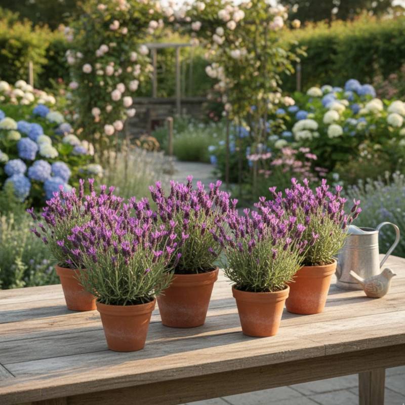 Lavande papillon Pedunculata à fleurs Violette/ - feuillage Persistant - Pot de 7,5L - 60/80 cm - Imagen 4