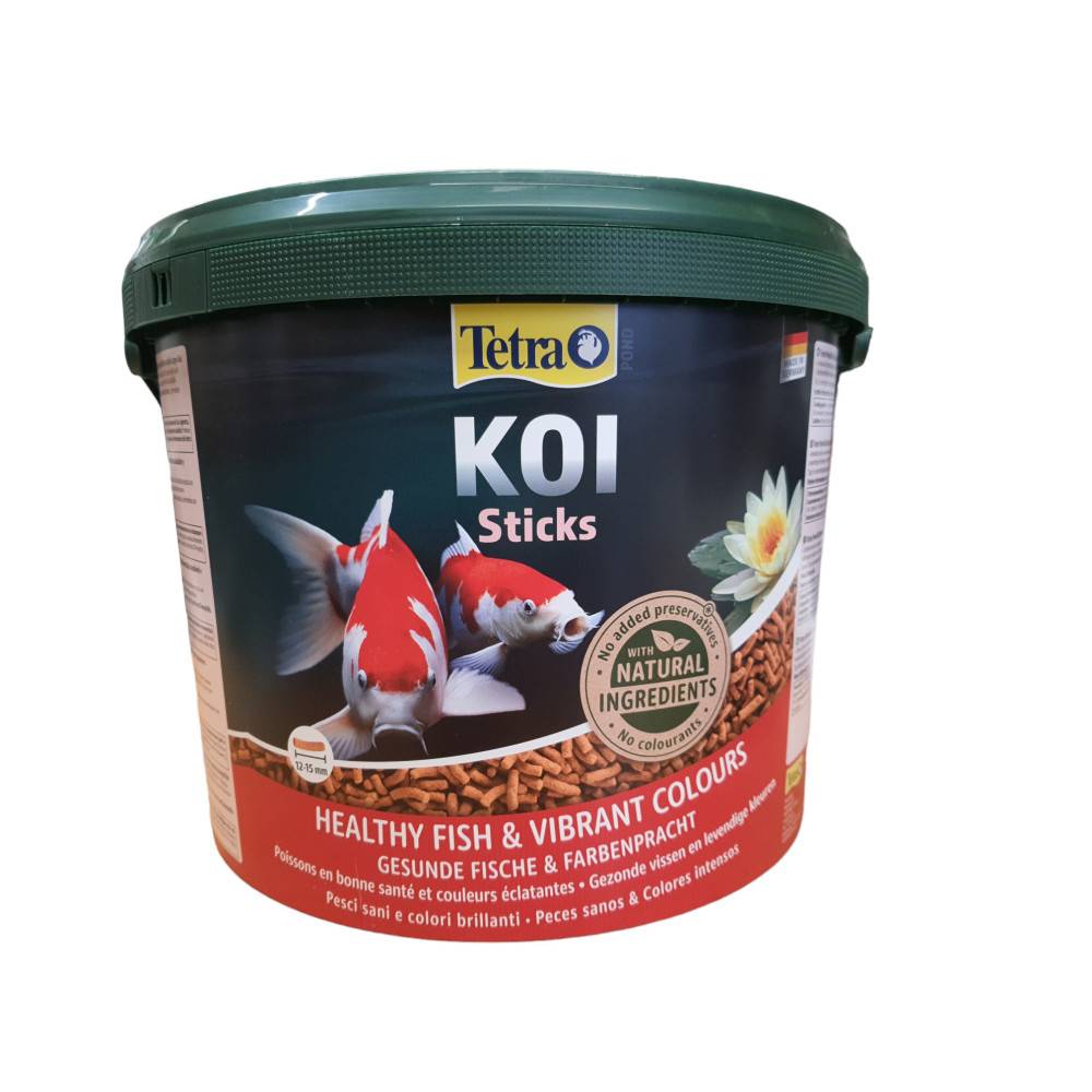 Tetra - Alimento completo flotante Koï stick 10 litros, 1,5 kg para carpas koï de estanque - Imagen 1