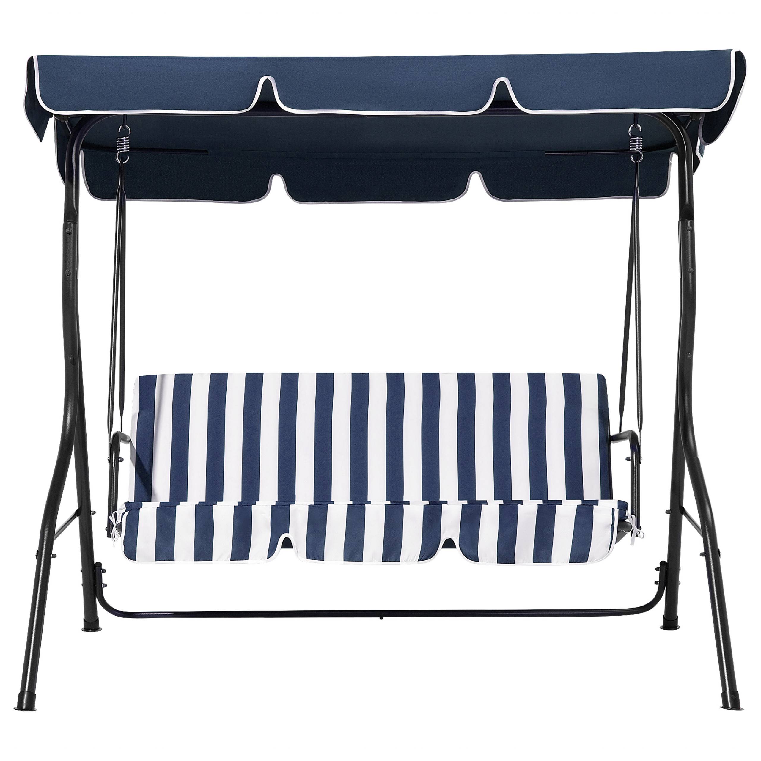 Beliani - Balançoire Tissu Bleu foncé CHAPLIN - Beliani - Imagen 4