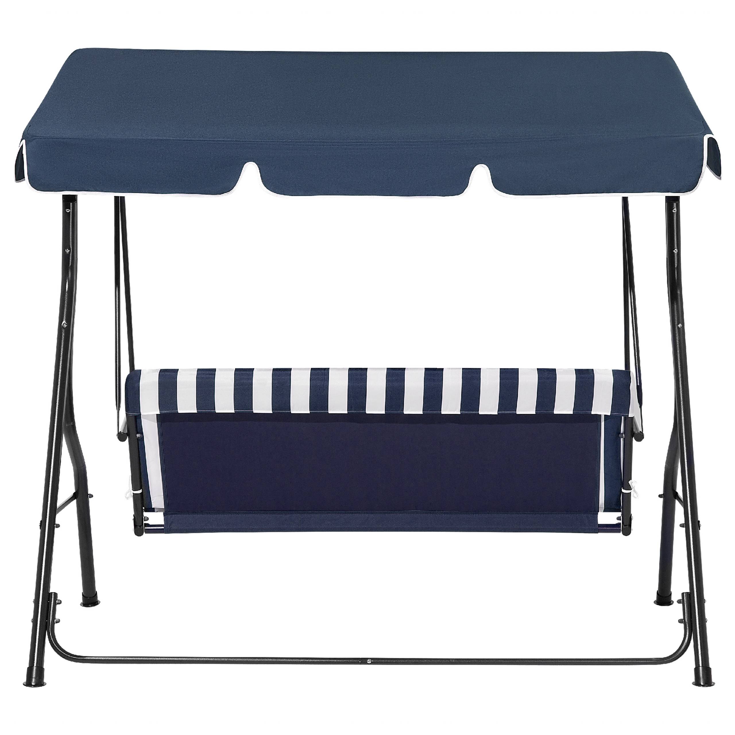 Beliani - Balançoire Tissu Bleu foncé CHAPLIN - Beliani - Imagen 6